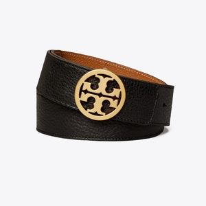 Tory Burch 1.5 inch Reversible Belt in Black and Brown